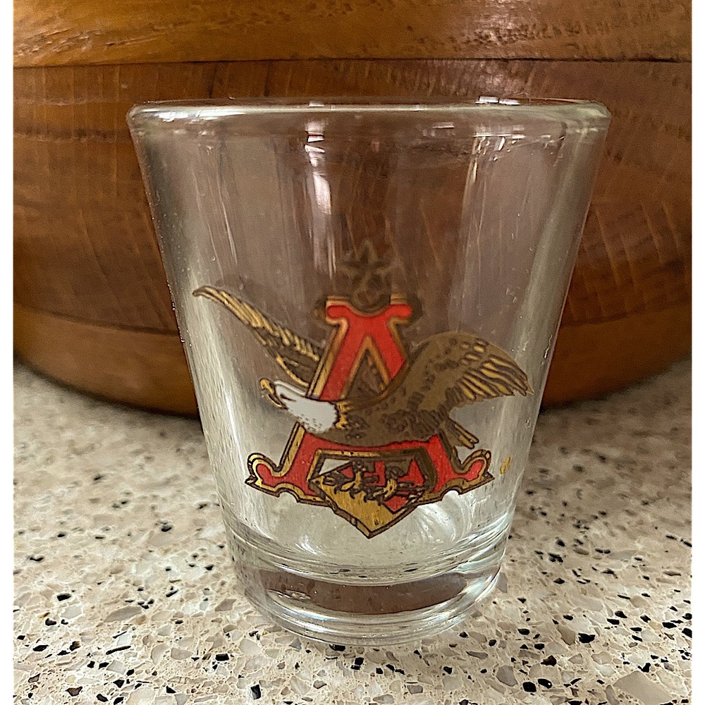 NWOT——-Anheuser-Busch Shot Glass 1.5 oz